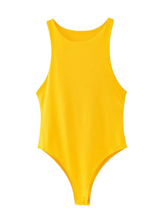 Summer Solid Sexy Bodycon Women Bodysuits Female 8 Color Green Slim Casual Bodysuit Chic Lady Club Short Playsuits Femme