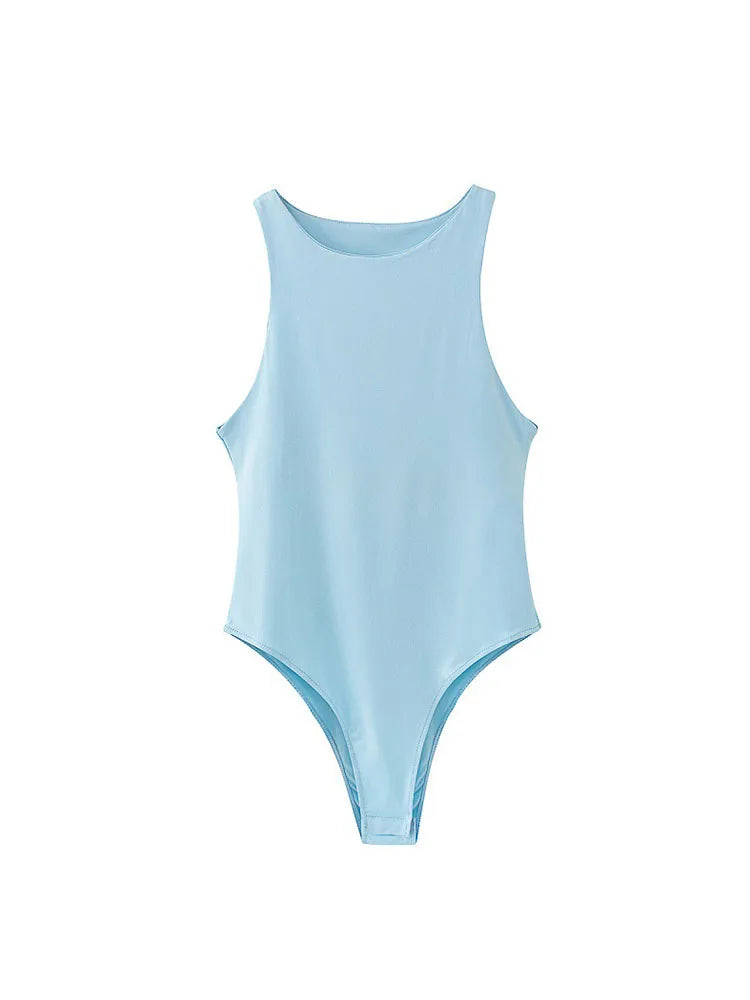 Summer Solid Sexy Bodycon Women Bodysuits Female 8 Color Green Slim Casual Bodysuit Chic Lady Club Short Playsuits Femme
